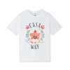 Casa Way Orchid Logo T-shirt med korte ærmer