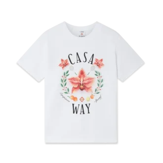 Casa Way Orchid Logo T-shirt med korte ærmer