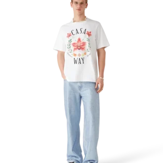 Casa Way Orchid Logo T-shirt med korte ærmer
