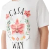 Casa Way Orchid Logo T-shirt med korte ærmer