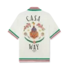 Casa Way silke-skjorte med strikket krave Casa Way silke-skjorte med strikket krave