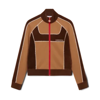 Chenille-trackjakke med paneler