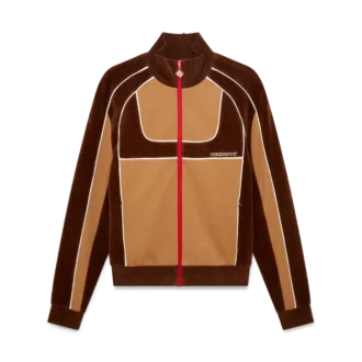 Chenille-trackjakke med paneler