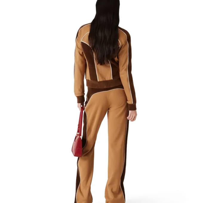 Chenille-trackjakke med paneler Chenille-trackjakke med paneler