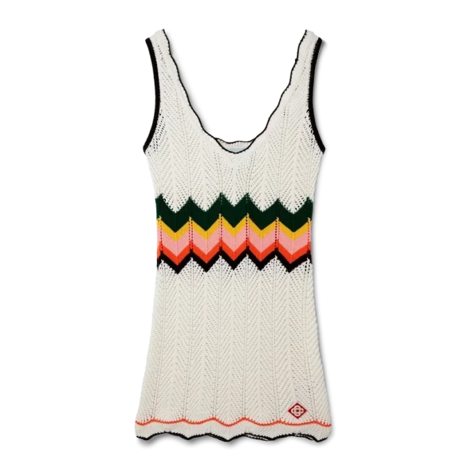 Chevron-blonderkjole Chevron-blonderkjole