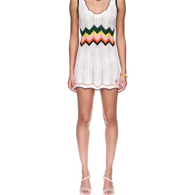 Chevron-blonderkjole Chevron-blonderkjole