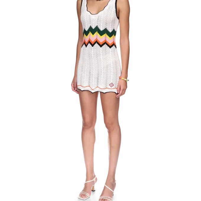 Chevron-blonderkjole Chevron-blonderkjole