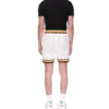 Chevron-shorts med blonder