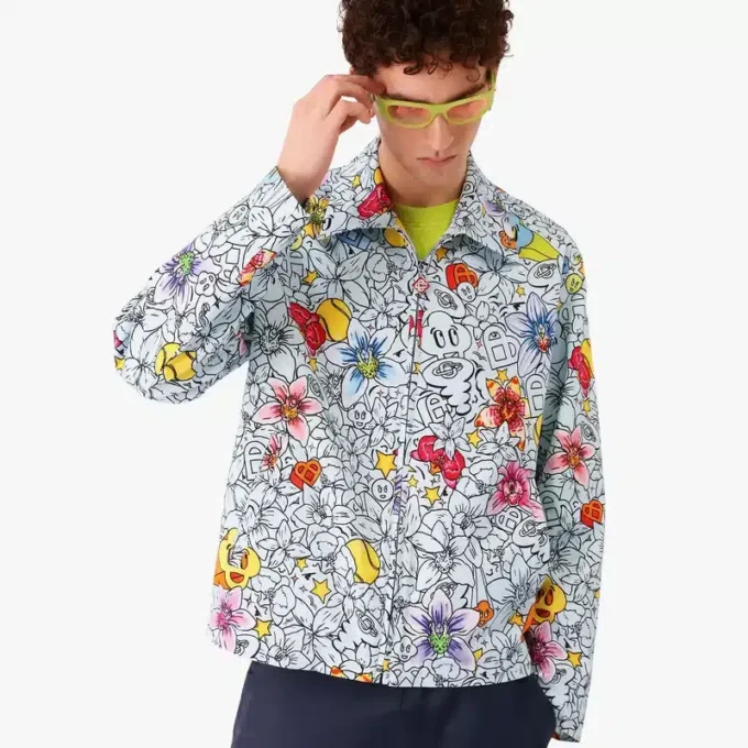 Collage D’icones Graphiques Repeat Zip-Up-jakke
