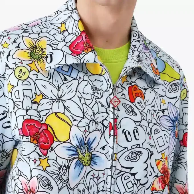 Collage D’icones Graphiques Repeat Zip-Up-jakke