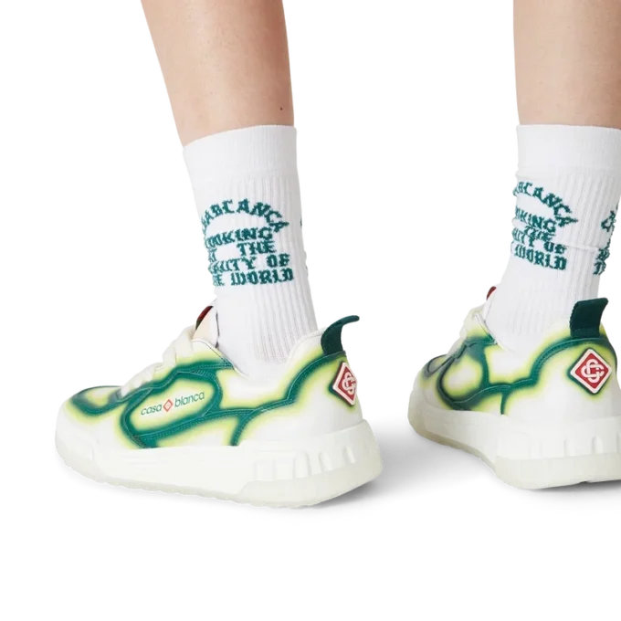 Court Green Fade-sneaker til kvinder