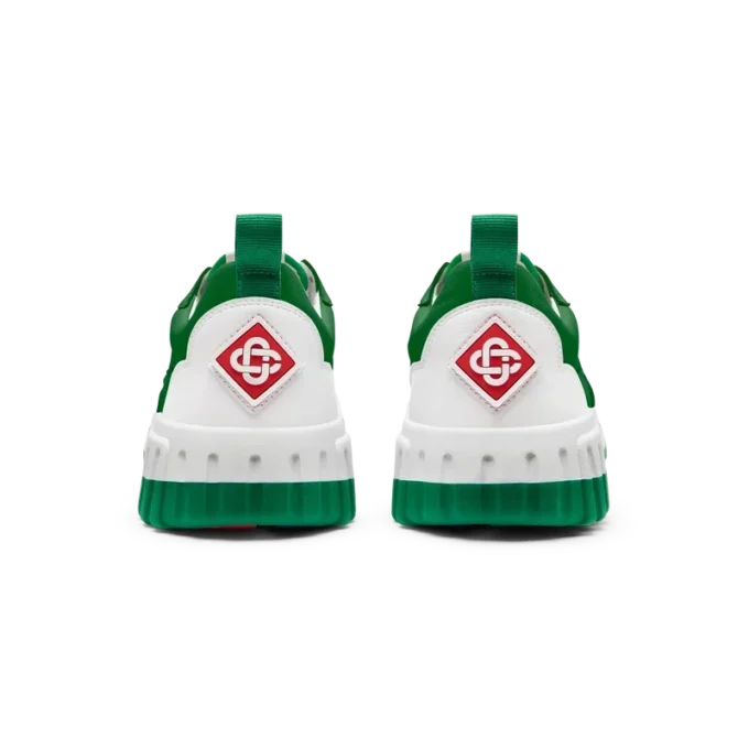 Court grøn og hvid herresneaker