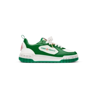 Court grøn og hvid herresneaker