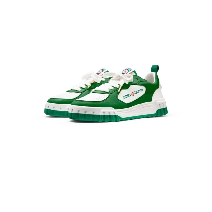 Court grøn og hvid sneakers til kvinder