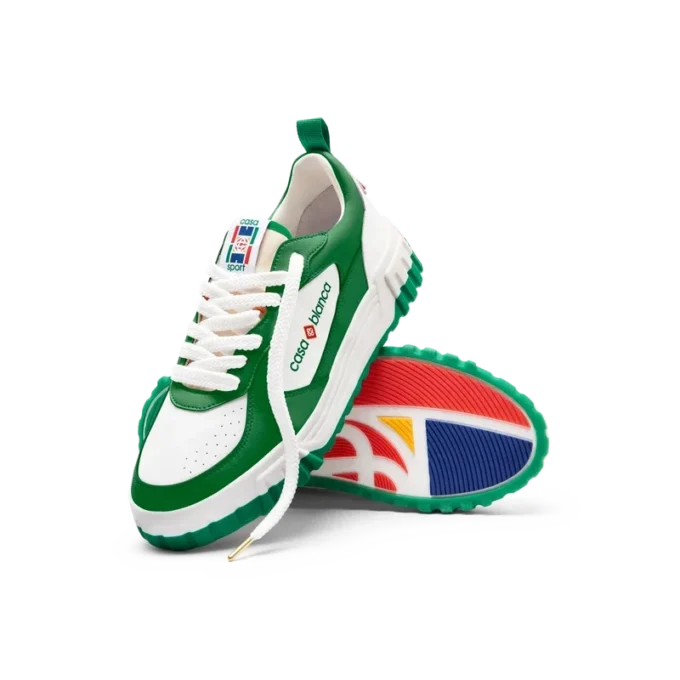 Court grøn og hvid sneakers til kvinder