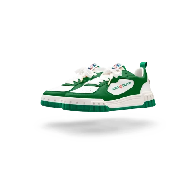 Court grøn og hvid sneakers til kvinder