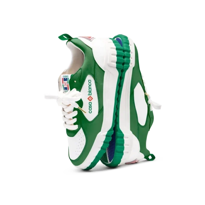 Court grøn og hvid sneakers til kvinder
