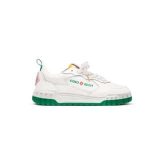 Court hvid og grøn sneakers til kvinder