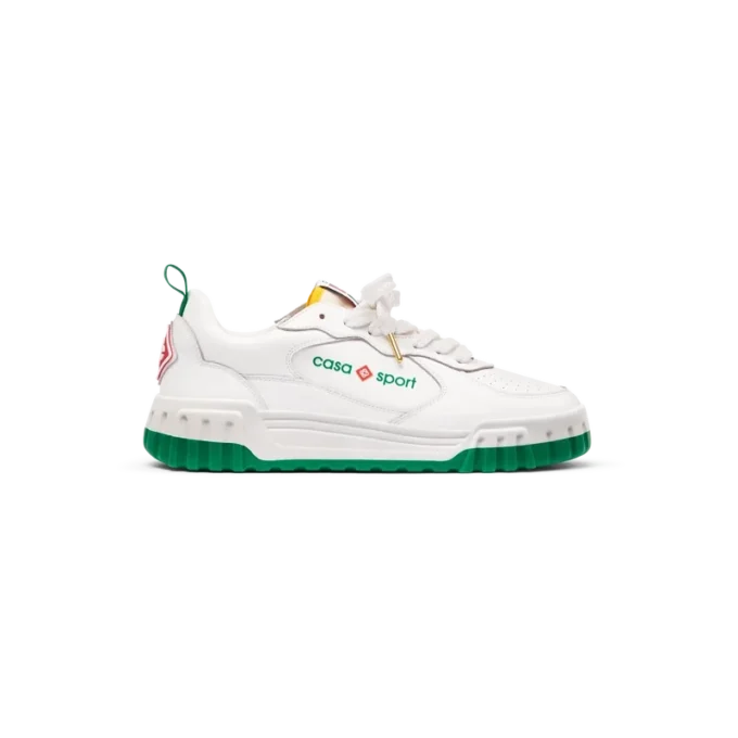 Court hvid og grøn sneakers til kvinder