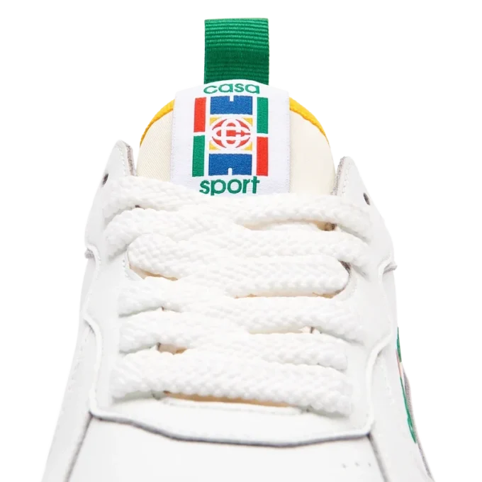 Court hvid og grøn sneakers til kvinder
