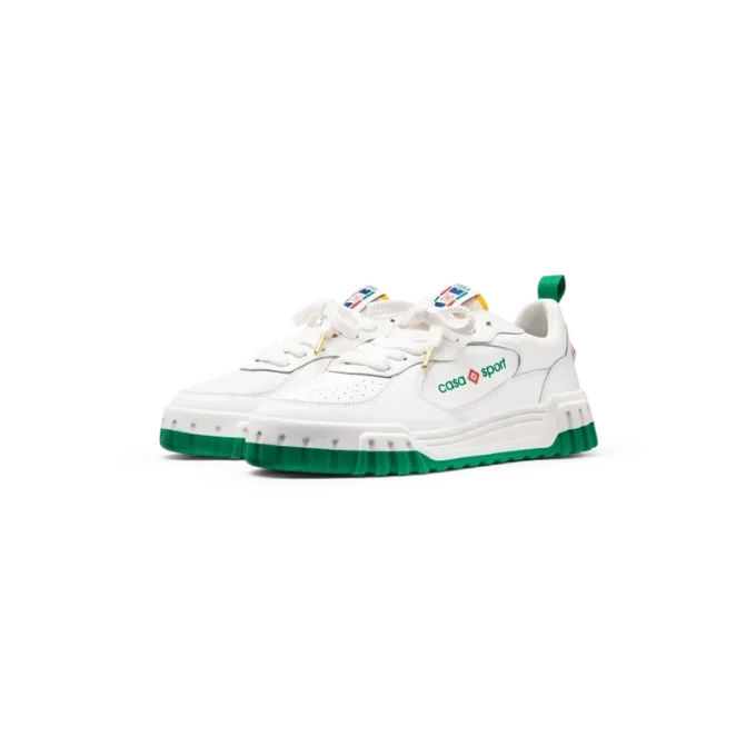 Court hvid og grøn sneakers til kvinder