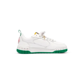 Court hvid og grøn sneakers til kvinder