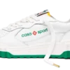 Court hvid og grøn sneakers til kvinder