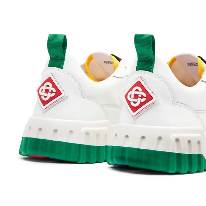 Court hvid og grøn sneakers til kvinder