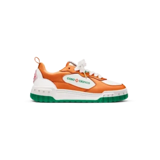 Court orange og hvid sneakers til kvinder