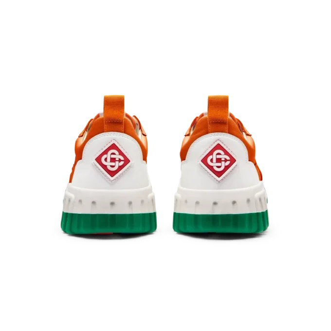 Court orange og hvid sneakers til kvinder