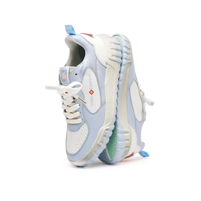 Court White & Powder Blue Sneaker til kvinder