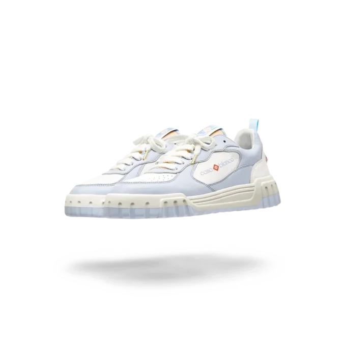 Court White & Powder Blue Sneaker til kvinder