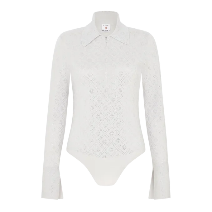 Crystal Monogram strikbodysuit