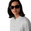 Crystal Monogram strikket poloshirt