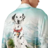Dalmatian a La Montange langærmet silke-skjorte