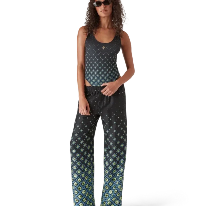 Degrade sort monogram-badedragt Degrade sort monogram-badedragt