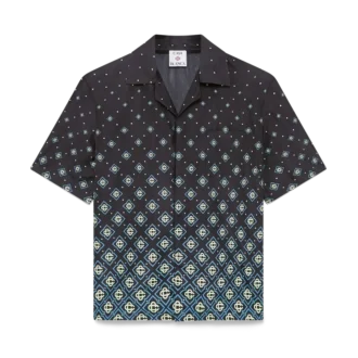 Degrade sort monogram-badetøj med korte Shorts