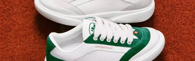 Del Mar hvid og grøn sneakers til kvinder