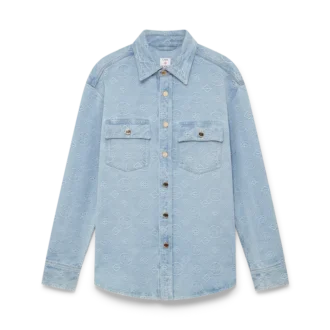 Denim-monogramskjorte