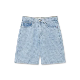 Denim Shorts med krystalpynt