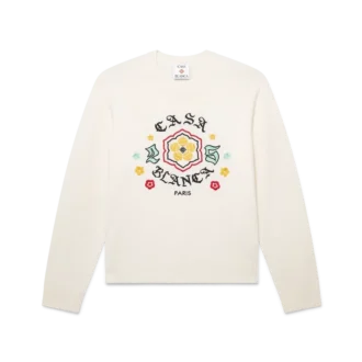 Emblem Merino-strik med rund hals