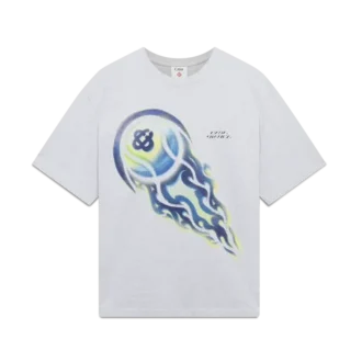 Flaming Tennis Ball Oversized kortærmet T-shirt