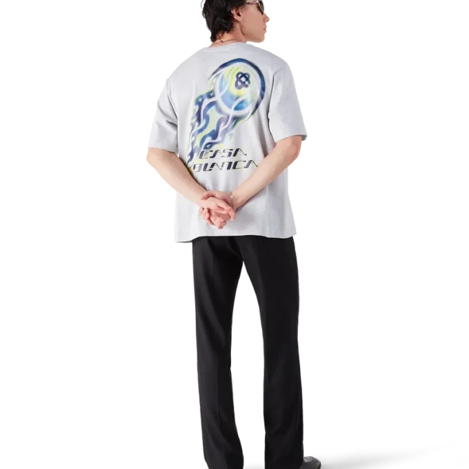 Flaming Tennis Ball Oversized kortærmet T-shirt