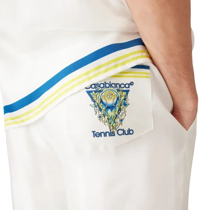 Flaming Tennis Club Icon silke-Shorts