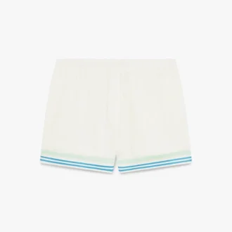 Floral Cc Smile Monogram Jacquard-silk Shorts