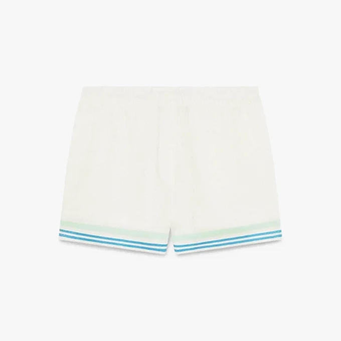 Floral Cc Smile Monogram Jacquard-silk Shorts Floral Cc Smile Monogram Jacquard-silk Shorts
