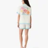 Floral Cc Smile Monogram Jacquard-silk Shorts Floral Cc Smile Monogram Jacquard-silk Shorts