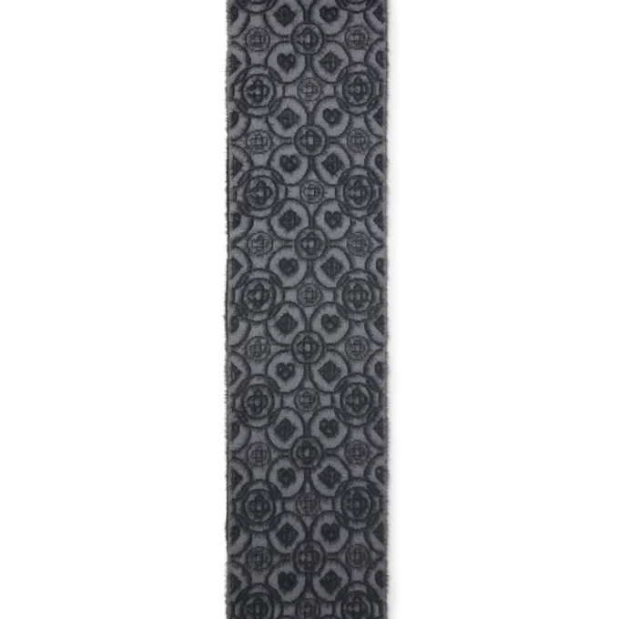 Fluffy Monogram Mohair-tørklæde