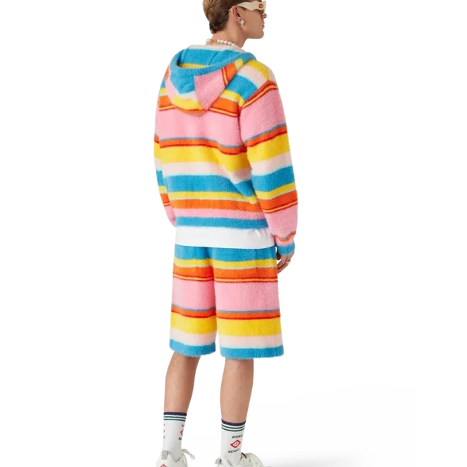 Fluffy Stripe Oversized Shorts Fluffy Stripe Oversized Shorts