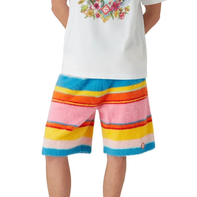 Fluffy Stripe Oversized Shorts Fluffy Stripe Oversized Shorts